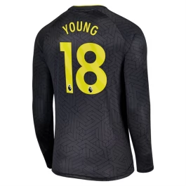 Everton Young 18 Uitshirt 2024-2025 L/S Voetbaltenue
