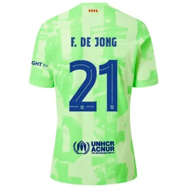 FC Barcelona F.De Jong 21 Third Shirt 2024-2025 Voetbaltenue
