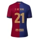 FC Barcelona F.De Jong 21 Thuisshirt 2024-2025 Voetbaltenue
