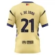 FC Barcelona F.De Jong 21 Uitshirt 2025-2026 Voetbaltenue