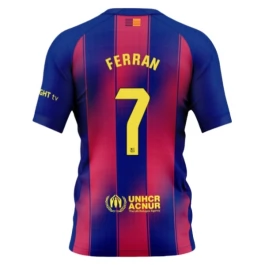 FC Barcelona Ferran 7 Thuisshirt 2025-2026 Voetbaltenue
