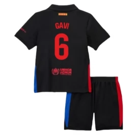 FC Barcelona Gavi 6 Uitshirt Kids 2024-2025 Voetbaltenue