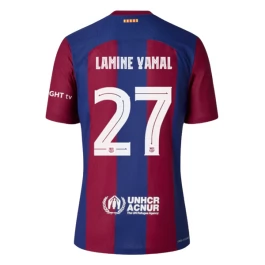 FC Barcelona Lamine Yamal 27 Thuisshirt 2023-2024 Voetbaltenue