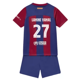 FC Barcelona Lamine Yamal 27 Thuisshirt Kids 2023-2024 Voetbaltenue