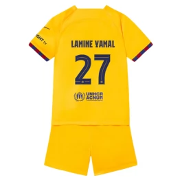 FC Barcelona Lamine Yamal 27 Thuisshirt Kids Fourth 2023-2024 Voetbaltenue