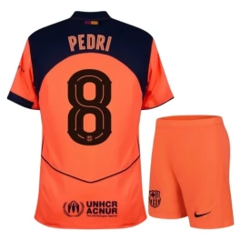 FC Barcelona Pedri 8 Derde Shirt Kids 2025-2026 Voetbaltenue