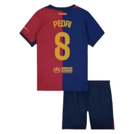 FC Barcelona Pedri 8 Thuisshirt Kids 2024-2025 Voetbaltenue