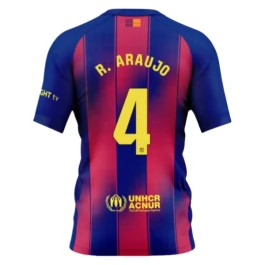 FC Barcelona R.Araujo 4 Thuisshirt 2025-2026 Voetbaltenue