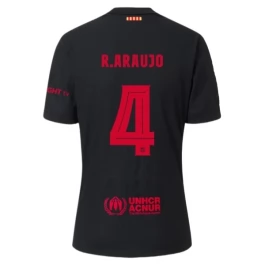 FC Barcelona R.Araujo 4 Uitshirt 2024-2025 Voetbaltenue