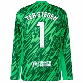 FC Barcelona Ter Stegen 1 Keeper Thuisshirt 2024-2025 L/S Voetbaltenue