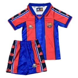 FC Barcelona Thuisshirt Kids Retro 1995-1997 Voetbaltenue