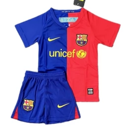 FC Barcelona Thuisshirt Kids Retro 2008-2009 Voetbaltenue