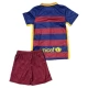FC Barcelona Thuisshirt Kids Retro 2015-2016 Voetbaltenue