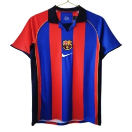 FC Barcelona Thuisshirt Retro 2001-2002 Voetbaltenue