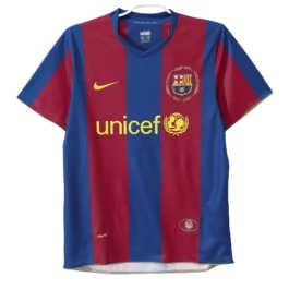 FC Barcelona Thuisshirt Retro 2007-2008 Voetbaltenue