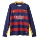 FC Barcelona Thuisshirt Retro 2015-2016 L/S Voetbaltenue