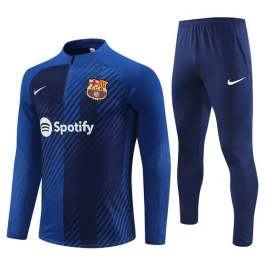 FC Barcelona Trainingspakken 2023-24 - 1-4 Zip Blauw Camouflage