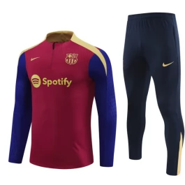 FC Barcelona Trainingspakken 2024-25 - 1-4 Zip Blauw Rood
