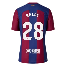 FC Barcelona Voetbaltenue Balde 28 2023-2024 Thuisshirt