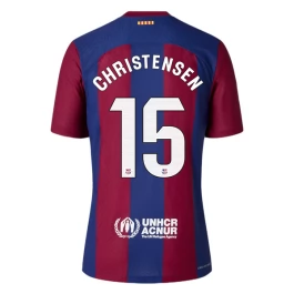 FC Barcelona Voetbaltenue Christensen 15 2023-2024 Thuisshirt