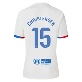 FC Barcelona Voetbaltenue Christensen 15 2023-2024 Uitshirt
