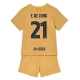 FC Barcelona Voetbaltenue F. De Jong 21 2022-2023 Uitshirt Kids