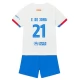 FC Barcelona Voetbaltenue F.De Jong 21 2023-2024 Uitshirt Kids