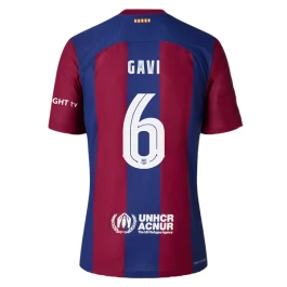 FC Barcelona Voetbaltenue Gavi 6 2023-2024 Thuisshirt