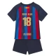 FC Barcelona Voetbaltenue Jordi Alba 18 2022-2023 Thuisshirt Kids