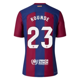 FC Barcelona Voetbaltenue Kounde 23 2023-2024 Thuisshirt