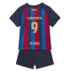 FC Barcelona Voetbaltenue Lewandowski 9 2022-2023 Thuisshirt Kids