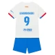FC Barcelona Voetbaltenue Lewandowski 9 2023-2024 Uitshirt Kids