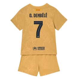FC Barcelona Voetbaltenue O. Dembélé 7 2022-2023 Uitshirt Kids