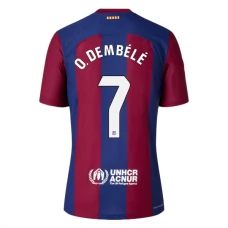 FC Barcelona Voetbaltenue O. Dembélé 7 2023-2024 Thuisshirt