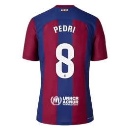 FC Barcelona Voetbaltenue Pedri 8 2023-2024 Thuisshirt