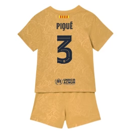 FC Barcelona Voetbaltenue Piqué 3 2022-2023 Uitshirt Kids