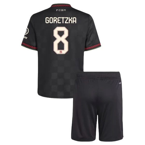 FC Bayern München Goretzka 8 Derde Shirt Kids 2025-2026 Voetbaltenue FC Bayern München Goretzka 8 Derde Shirt Kids 2025-2026 Voetbaltenue