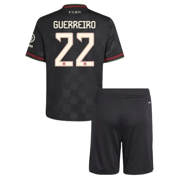 FC Bayern München Guerreiro 22 Derde Shirt Kids 2025-2026 Voetbaltenue FC Bayern München Guerreiro 22 Derde Shirt Kids 2025-2026 Voetbaltenue
