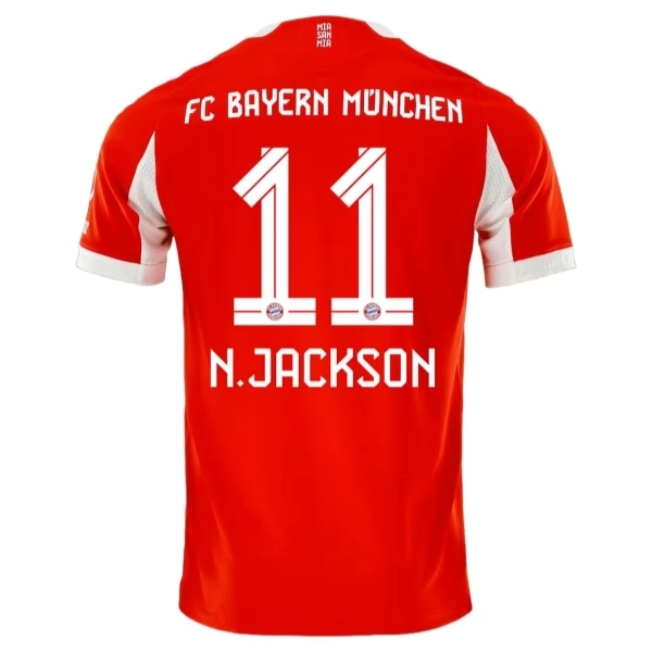FC Bayern München N.Jackson 11 Thuisshirt 2025-2026 Voetbaltenue FC Bayern München N.Jackson 11 Thuisshirt 2025-2026 Voetbaltenue