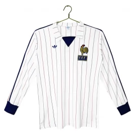 Frankrijk Retro Uitshirt 1980-1982 Lange Mouwen