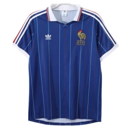 Frankrijk Thuisshirt Retro 1982 Voetbaltenue
