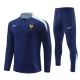 Frankrijk Trainingspakken 2024-25 - 1-4 Zip Marineblauw