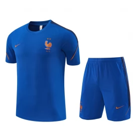 Frankrijk Trainingsshirt en Shorts 2026-27 Kind Blauw