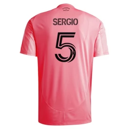 Inter Miami CF Sergio 5 Thuisshirt 2025-2026 Voetbaltenue