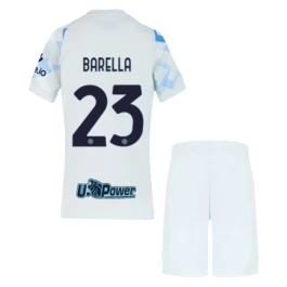 Inter Milan Barella 23 Uitshirt Kids 2025-2026 Voetbaltenue