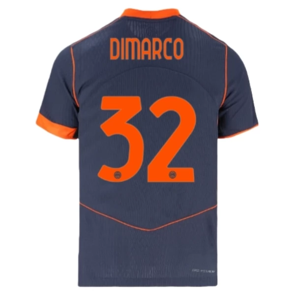 Inter Milan Dimarco 32 Derde Shirt 2025-2026 Voetbaltenue Inter Milan Dimarco 32 Derde Shirt 2025-2026 Voetbaltenue