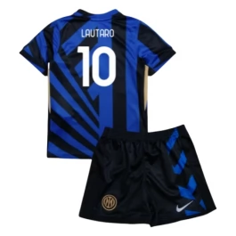 Inter Milan Lautaro 10 Thuisshirt Kids 2024-2025 Voetbaltenue