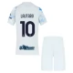 Inter Milan Lautaro 10 Uitshirt Kids 2025-2026 Voetbaltenue