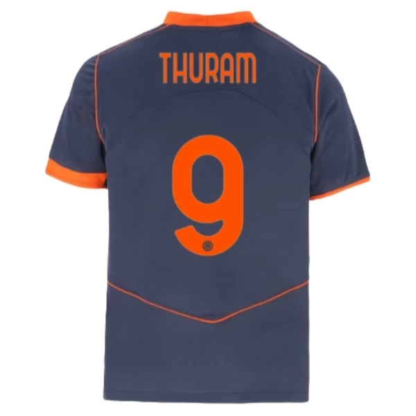 Inter Milan Thuram 9 Third Shirt 2025-2026 Voetbaltenue Inter Milan Thuram 9 Third Shirt 2025-2026 Voetbaltenue