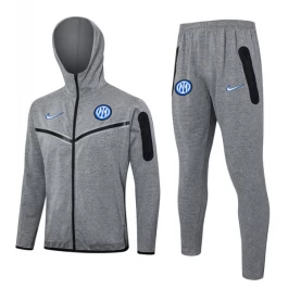 Inter Milan Trainingsjackpakken 2024-25 - Hoodie Grijs
